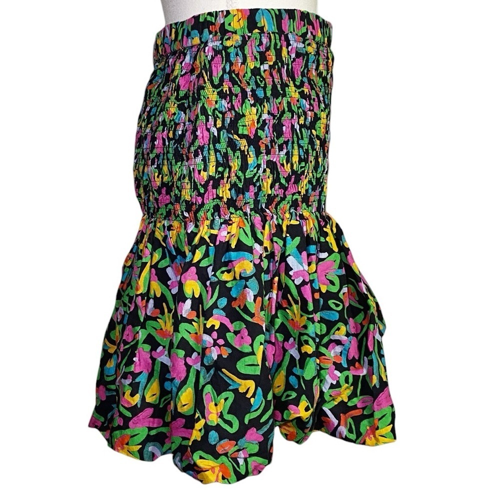 Tanya Taylor Vibrant Floral Bubble Mini Skirt - Picture 3 of 15